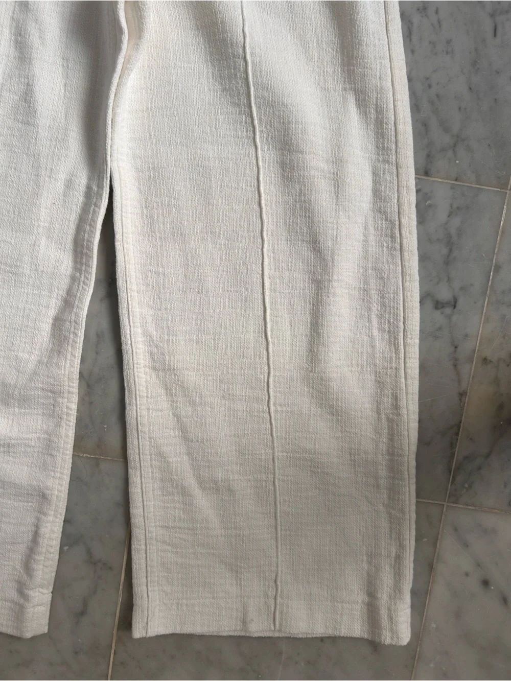 Women's tweed-style Pants in White